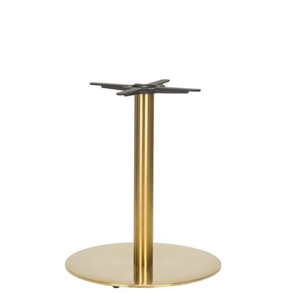 Nobis Furniture - Auric Large Round Brass Table Base - Various Heights