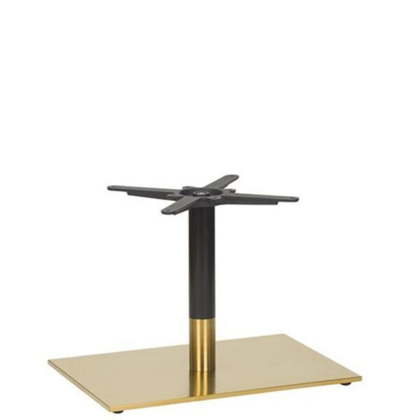 Nobis Furniture - Auric Rectangular Black and Brass Table Base - Various Heights