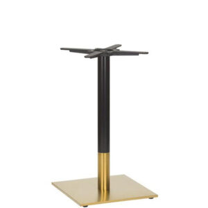 Nobis Furniture - Auric Small Square Black and Brass Table Base - Various Heights
