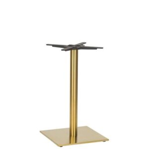 Nobis Furniture - Auric Small Square Brass Table Base - Various Heights