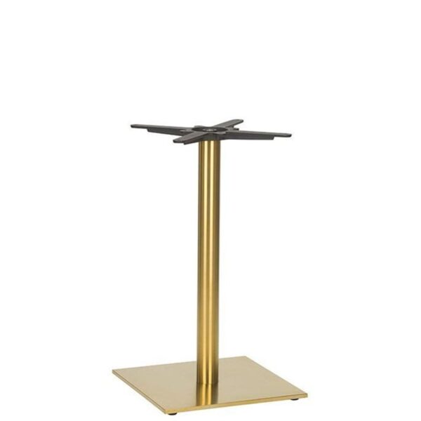 Nobis Furniture - Auric Small Square Brass Table Base - Various Heights