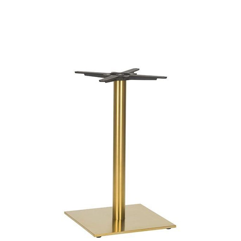 Nobis Furniture - Auric Small Square Brass Table Base - Various Heights