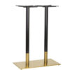 Nobis Furniture - Auric Twin Rectangular Black and Brass Table Base - Various Heights