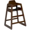 Nobis Furniture - Bambino Wooden Stackable Baby High Chair Walnut