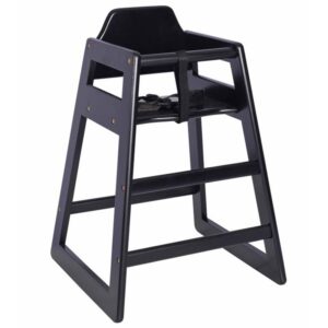 Nobis Furniture - Bambino Wooden Stackable Baby High Chair Black