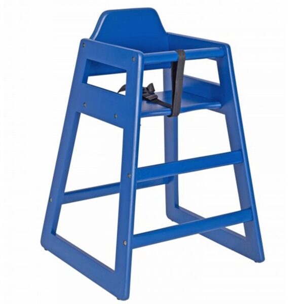 Nobis Furniture - Bambino Wooden Stackable Baby High Chair Blue