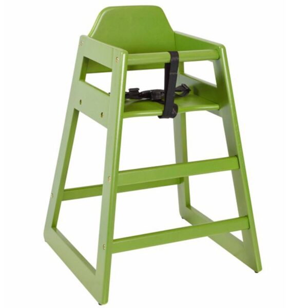 Nobis Furniture - Bambino Wooden Stackable Baby High Chair Light Green