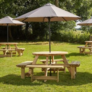 Beacon-Round-Picnic-Bench-Insitu2-Nobis-Restaurant-Furniture