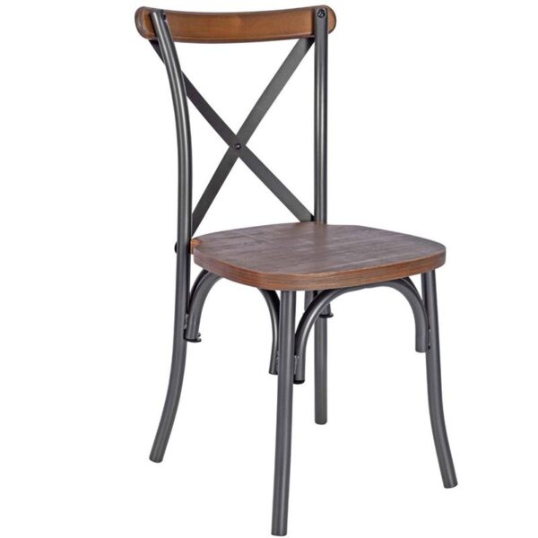 Nobis Furniture - Berlin Crossback Stacking Side Chair
