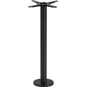 Nobis Furniture - NEXT DAY Anchor Black Round Floor Fix Table Base - Poseur Height
