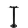 Nobis Furniture - Black Floor Fix Bolt Down Table Base - Dining Height