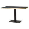 Bulk Black Marble Gold ABS Edge Laminate Square Complete Dining Table - 1200mm x 700mm