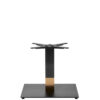 Nobis Furniture - Black and Gold Boston Sleek Small Square Table Base