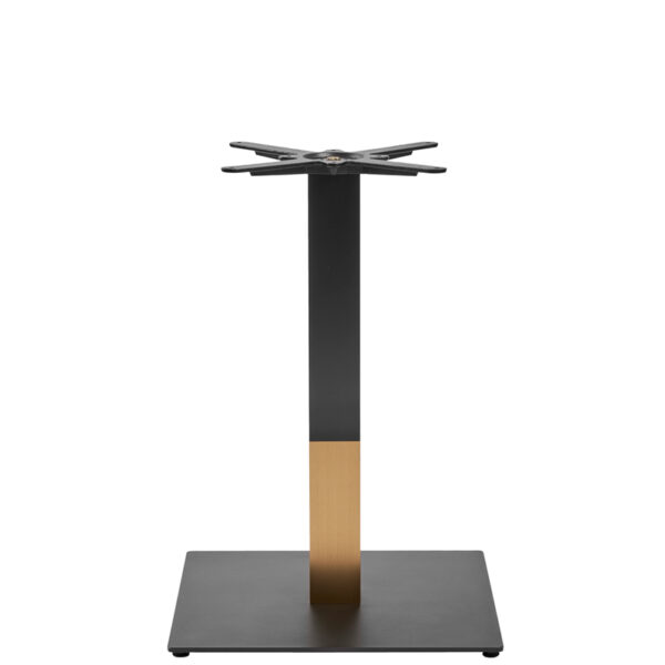 Nobis Furniture - Black and Gold Boston Sleek Small Square Table Base