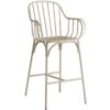 Nobis Furniture - Bloom Aluminium Mid Height Retro Indoor or Outdoor Bar Stool - 2 Colours