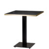 Bulk Black Marble Laminate Gold ABS Edge Square Dining Table - 3 Sizes