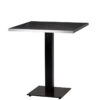 Bulk Black Marble Silver Edge Laminate Square Dining Table - 3 Sizes