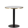 Bulk White Carrara Marble Laminate Round Dining Table - 4 Sizes