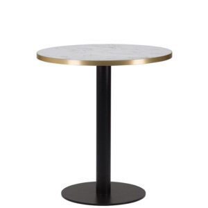 Bulk White Carrara Marble Laminate Round Dining Table - 4 Sizes