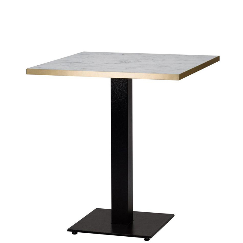 Bulk White Carrara Marble Laminate Square Dining Table - 3 Sizes