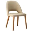Nobis Furniture - FREYA FULLY UPHOLSTERED CUT OUT CURVED BACK SIDE CHAIR - MADE TO ORDER