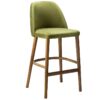 Nobis Furniture - FREYA CURVED BACK FULLY UPHOLSTERED HIGH STOOL - MADE TO ORDER