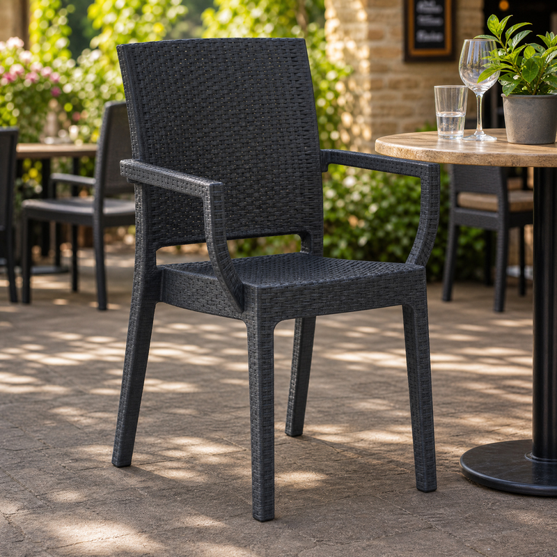Canterbury Contract Outdoor Stacking Arm Chair