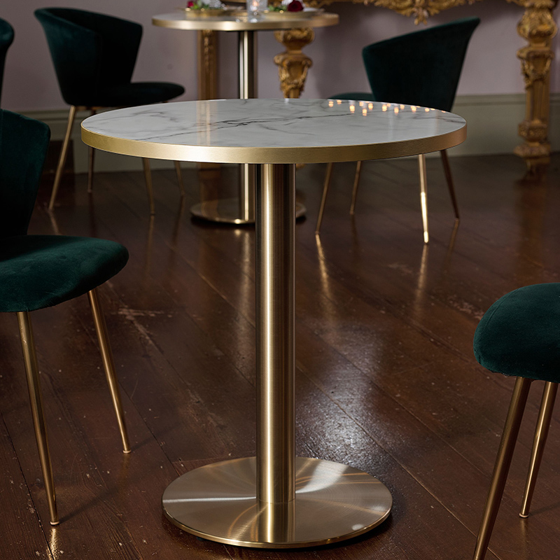 Nobis Furniture - NEXT DAY Champagne Medium Round Cast Iron Table Base