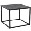 Chunk Metallic Anthracite Square Black Steel Complete Coffee Table
