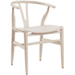 Nobis Furniture - Clara Scandi Style Curved Back Arm Chair - Satin Black