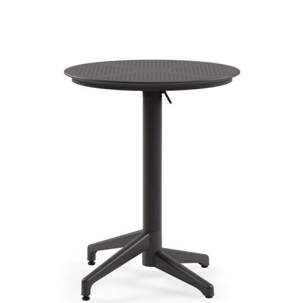 Nobis Furniture - Next Day Cuba Black Outdoor Flip Top Dining Table - 600mm Round