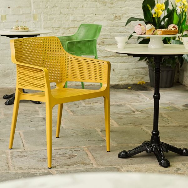 Nobis Furniture - Cuba Outdoor Stacking Arm Chair - 7 Colours