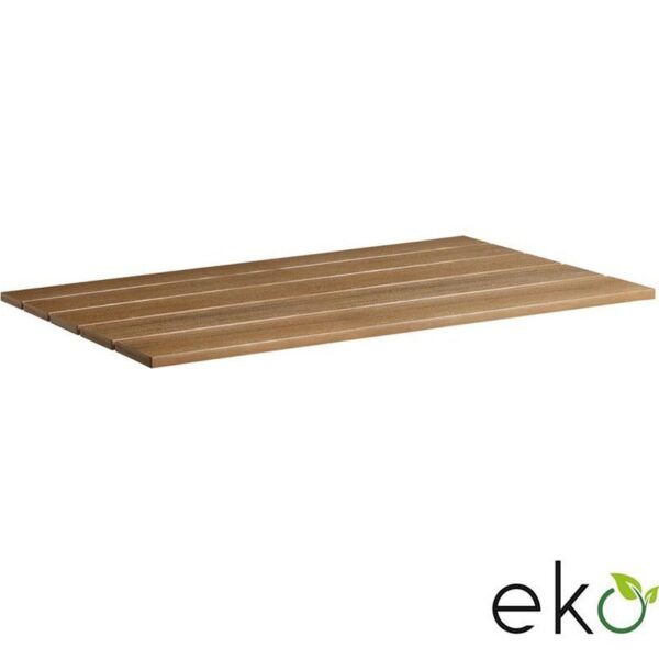 Nobis Furniture - EKO 100% Recycled Outdoor Slatted Likewood Aged Golden Table Top - Rectangular