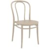 Nobis Furniture - Elise Stacking Outdoor Side Chair - Taupe