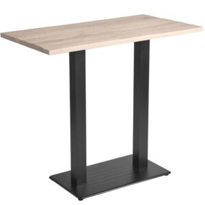 Nobis Furniture White Wood Rectangular Table - Bar Height