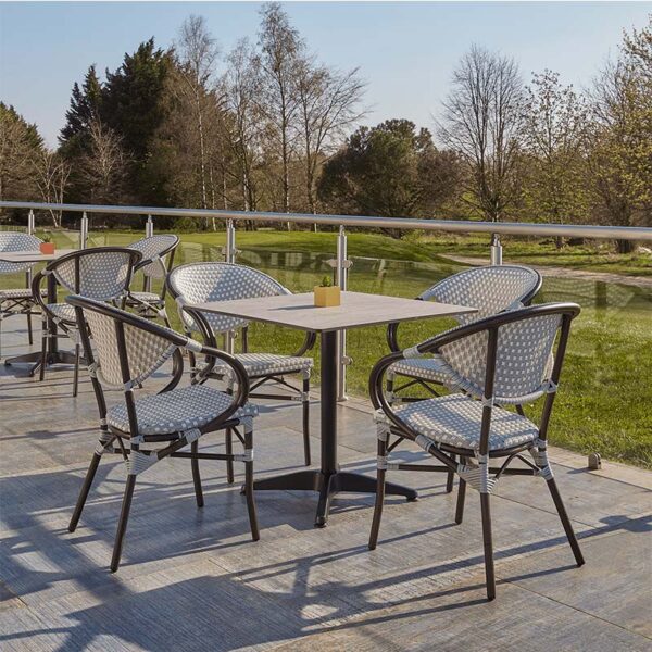 Extrema HP Laminate Outdoor Table Top – Cement nobis furniture