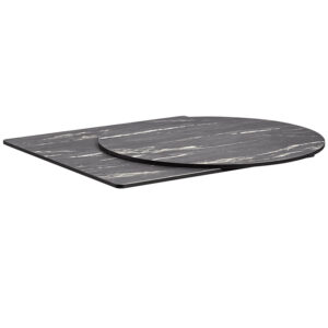 Nobis Furniture - Extrema HP Laminate Outdoor Table Top - Black Marble (Textured)