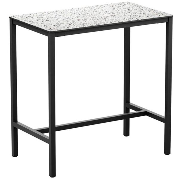 Nobis Furniture - Extrema Mixed Terrrazzo Outdoor Square Poseur Table - 4 Sizes