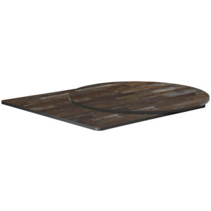 Extrema HP Laminate Outdoor Table Top - Planked Vintage Wood