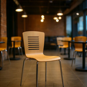 Fabriano Stacking Cafe Chair - Natural