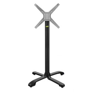 Nobis Furniture - Ferrara Self leveling Outdoor Fliptop Aluminium Table base - Black -  Bar Height