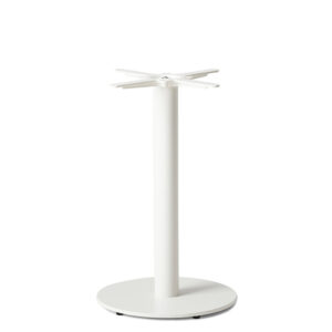 Nobis Furniture - NEXT DAY Forza Medium Round White Cast Iron Table Base - Dining Height
