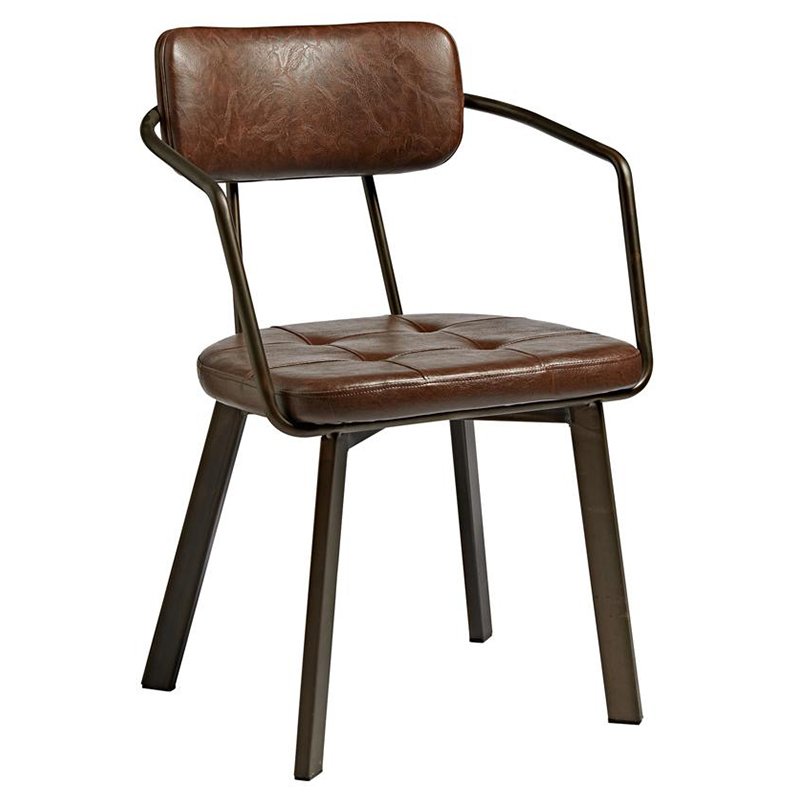 Franklin Faux Leather Arm Chair