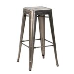 Nobis Furniture - French Bistro Gun Metal Highstool