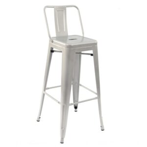 Nobis Furniture - French Bistro High Stool with Back