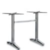 Nobis Furniture - Fresh Twin Polished Aluminium Table Base - Dining Height