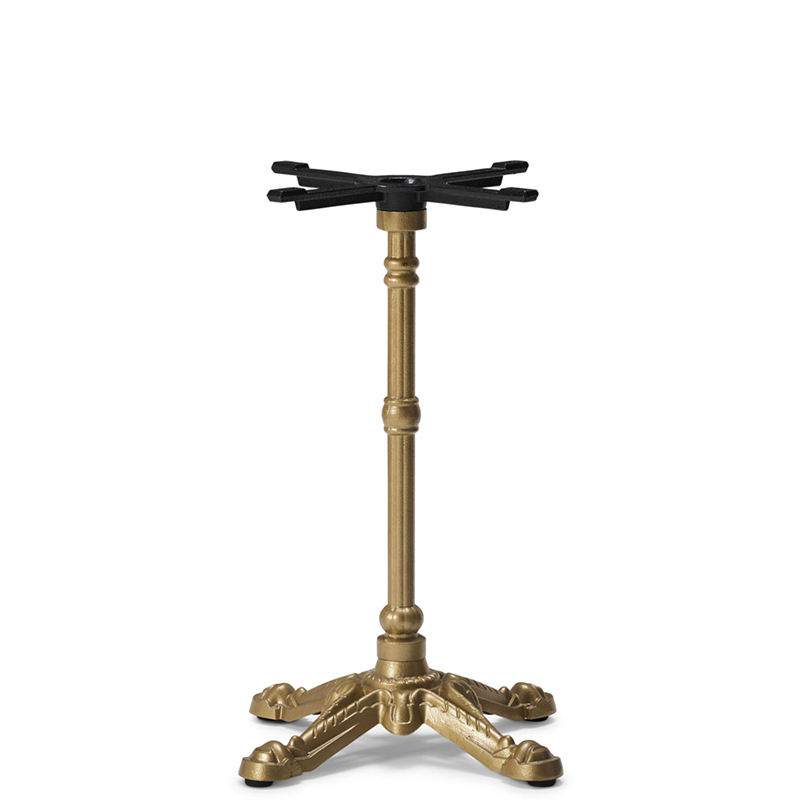 Nobis Furniture - NEXT DAY Golden Ornate 4 Leg Outdoor Cast Iron Table Base - Dining Height