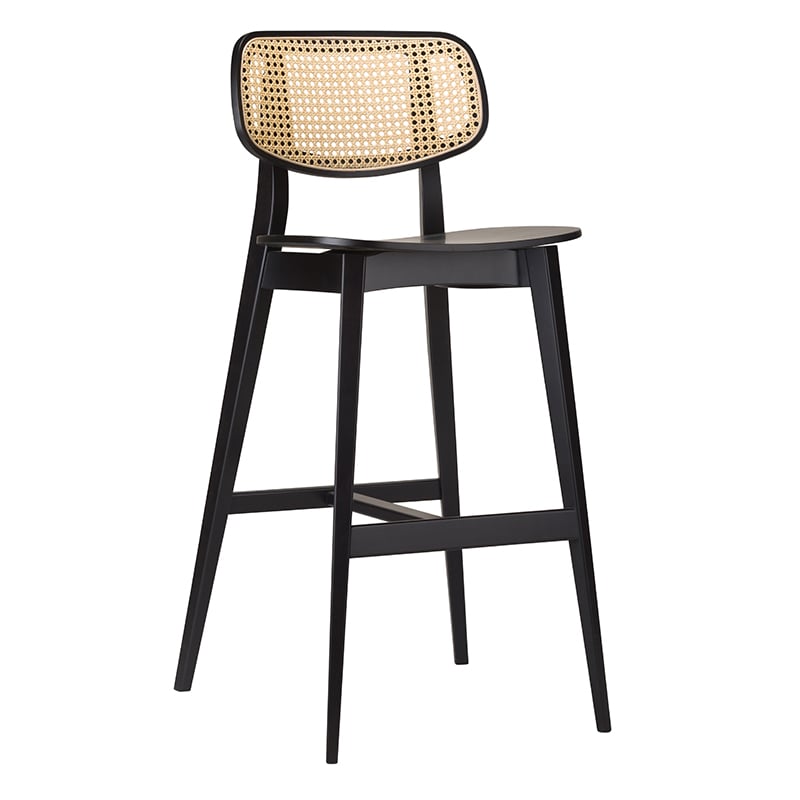 Nobis Furniture - Gordona Rattan Back Bar Stool