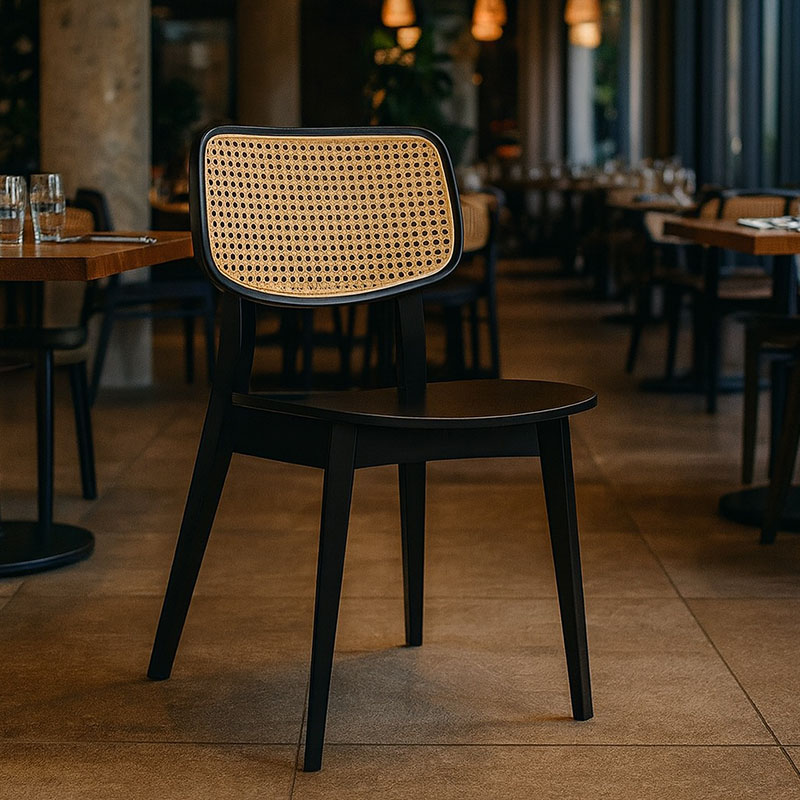 Gordona Rattan Back Side Chair