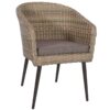 Nobis Furniture - Grey Wicker Weave Outdoor Tub Chair